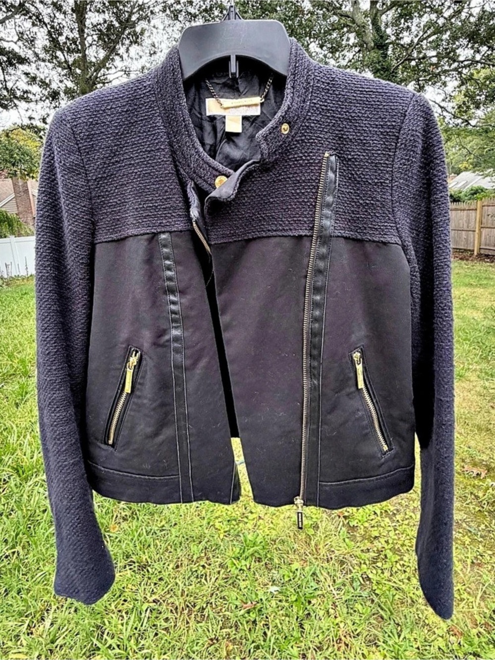 🔥Michael Kors black Moto Jacket
